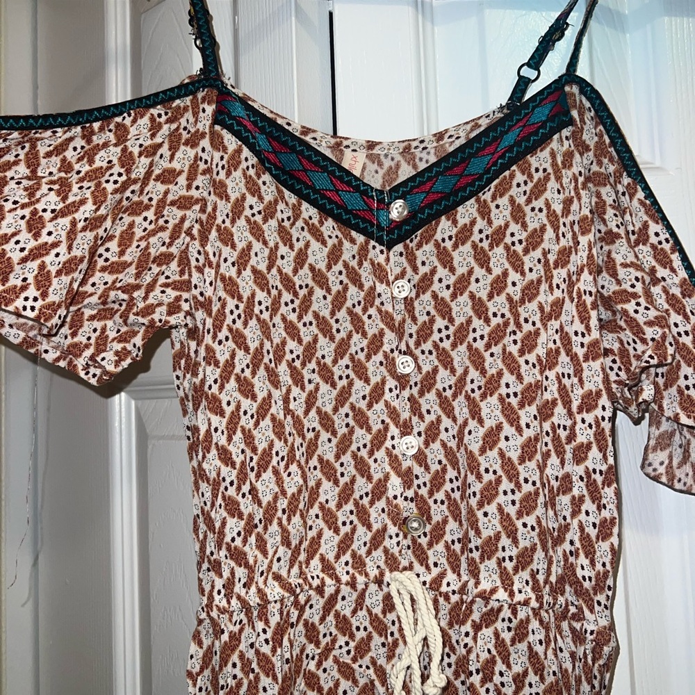 Patterned romper